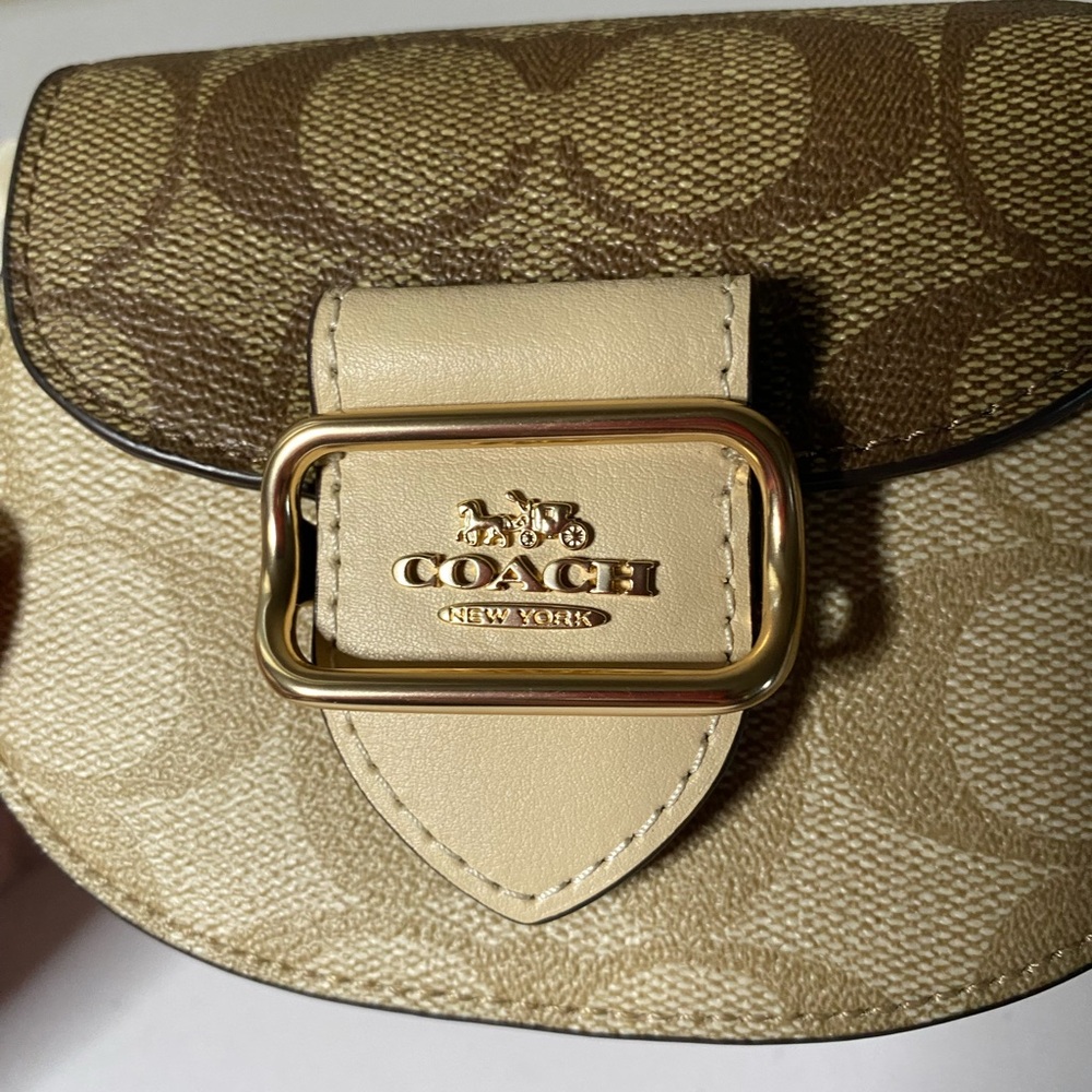 Coach Tan and Cream Mini Bag - Picture 6 of 9
